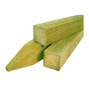 Woodford Pointed Fence Post 2.4m x 75mm x 75mm
