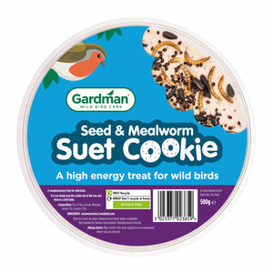 Gardman Seed & Mealworm Suet Cookie