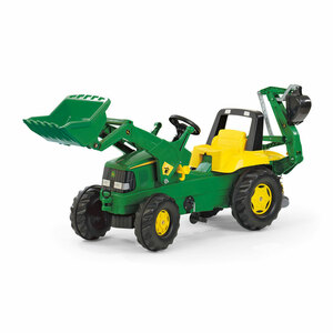 Rolly Ride-On John Deere Tractor with Loader & Backhoe