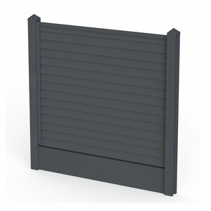Satus Fence Standard Bullet Nose Fence Panel Pack 1800mm Anthracite Grey