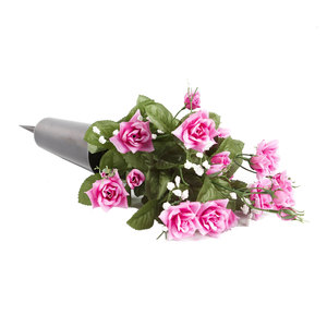 Grave Vase Spike with Roses