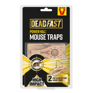 Victor Deadfast Power Kill Twin Mouse Trap