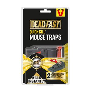 Victor Deadfast Quick Kill Mouse Trap Twin Pack