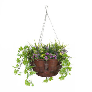 Lilac Hanging Easy Basket 30cm