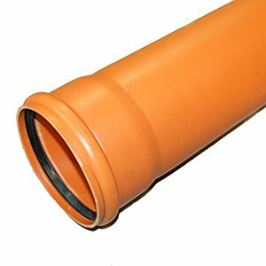 Sewer Pipe Socketed Orange 6m Length