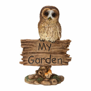 Vivid Arts Tawny Owl My Garden Sign 16cm